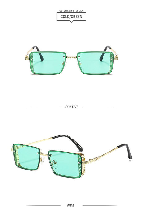 Metal small square Sunglasses