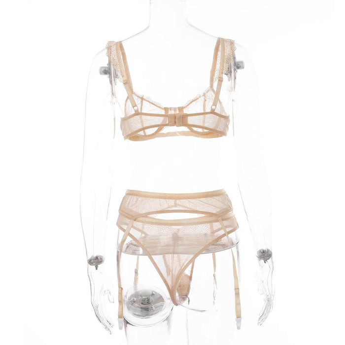 Women's Sexy Lace Underwire Lingerie Underwear Set