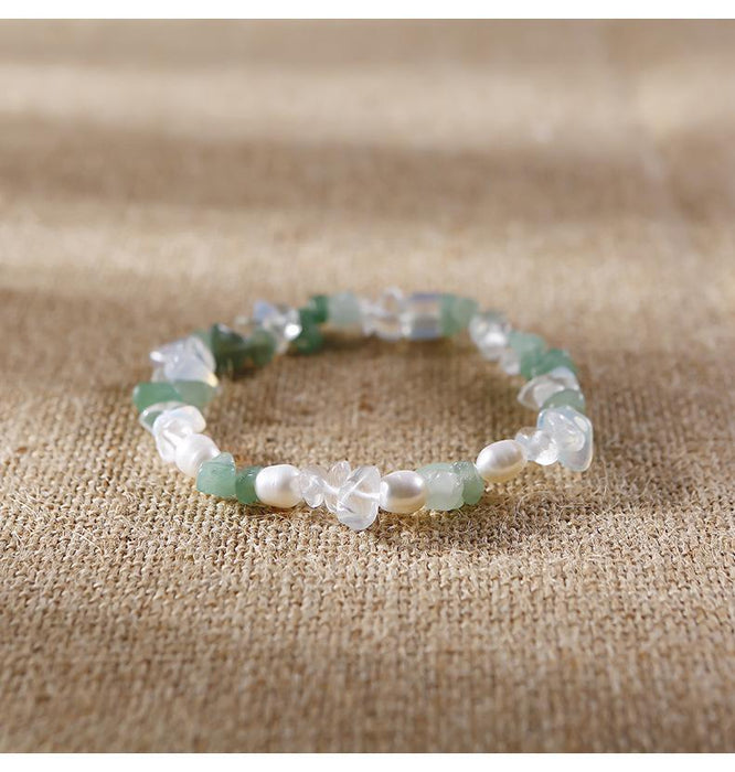 Handmade Agate Crystal Beaded Bracelet