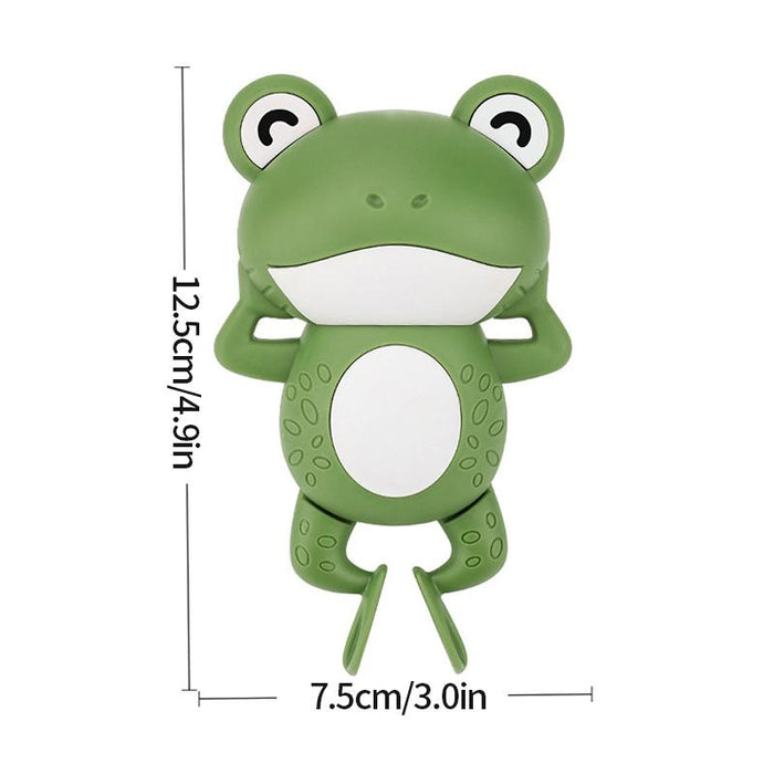 Children's bath toy cartoon fluttering clockwork frog