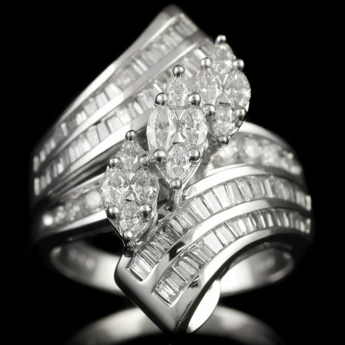 Luxury Women and Men White Zircon Rings