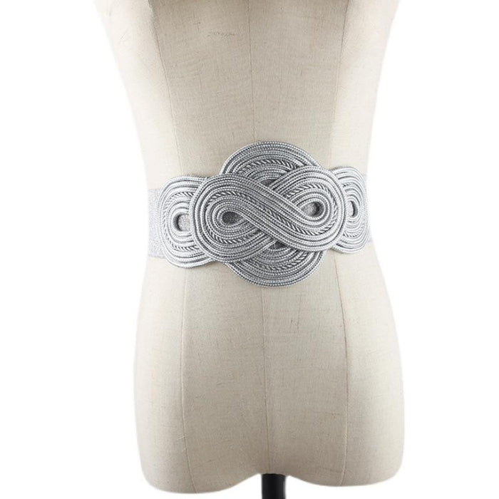 Women's Fashion Elastic Belt Simple Decorative Belt