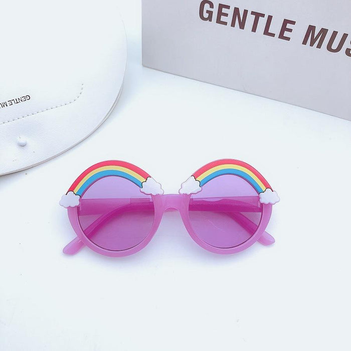 Children's Rainbow sunglasses and sunglasses round frame