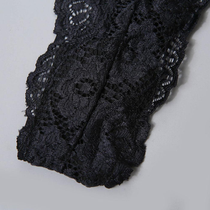 Women's Sexy Thin Lingerie Mesh Lace Underwear Set