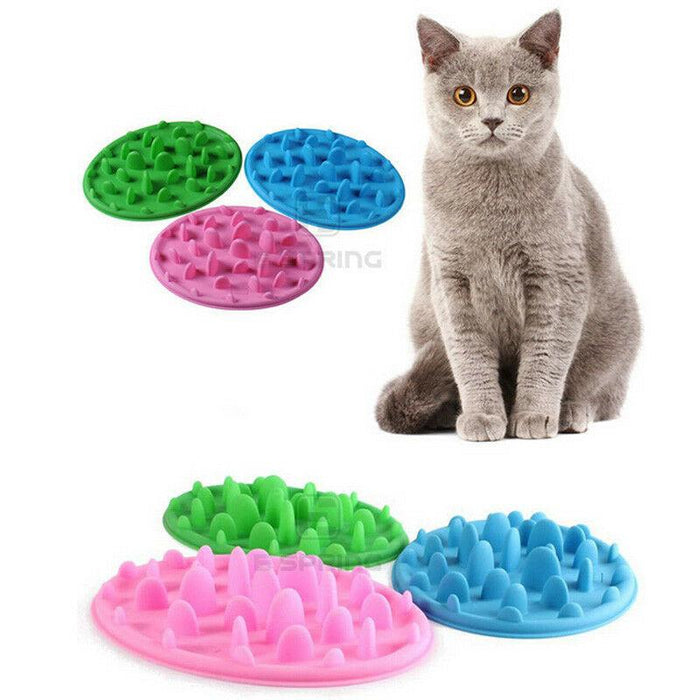 Pet Food Bowl Interactive Feeder Digestive Puzzle Bowl