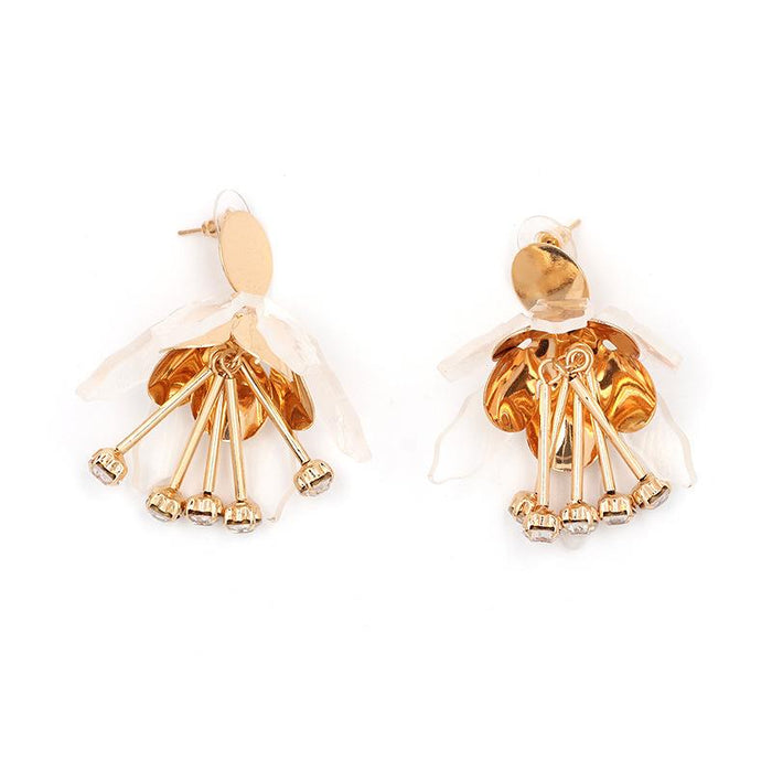 New Small Fresh Flowers Simple Female Earrings Accessories