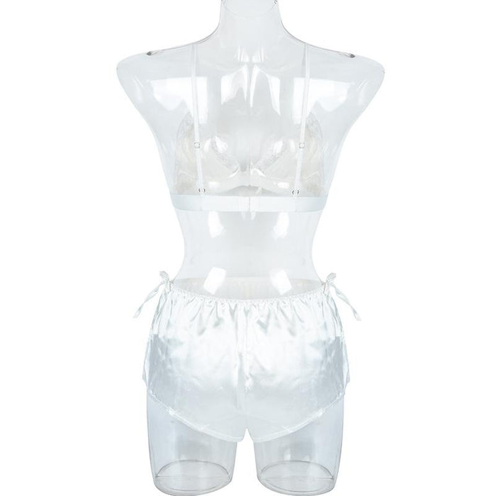 Women's Summer Suspenders Lingerie Shorts Set Loungewear