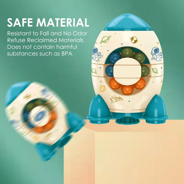 Rocket fingertip gyro decompression toy intelligence beads magic beans finger gyro