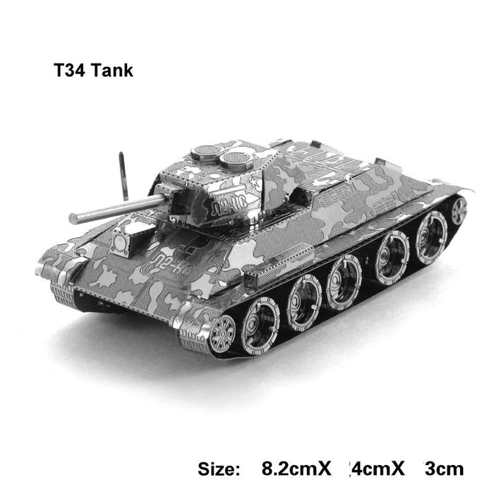 Tank 3D Metal Puzzle Chieftain Tank Puzzle Gift Toys