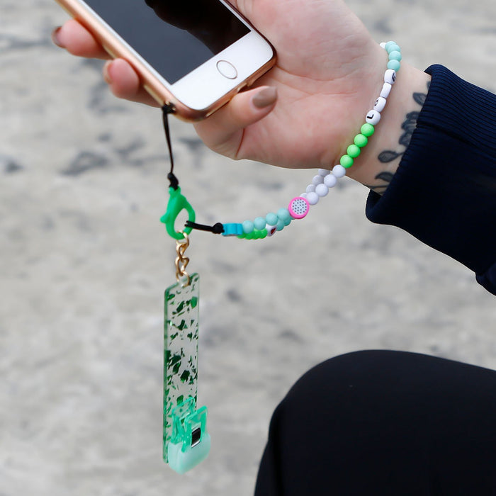 Handmade Beaded Flower Fruit Mobile Phone Lanyard