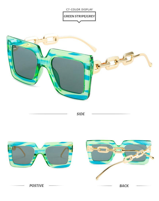 Square Sunglasses chain Sunglasses