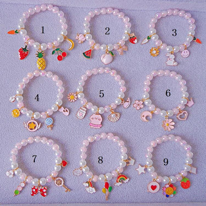 Children's Pearl Bracelet Cute Cartoon Bracelet Accessories