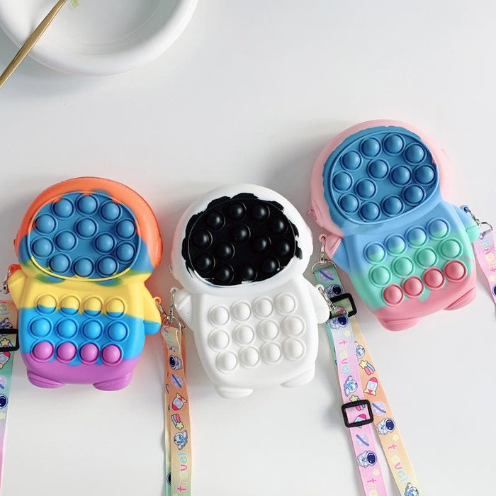 Bow Decompression Color Bag Children's Messenger Bag