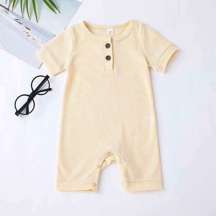 Multicolor Infant Short Sleeve Jumpsuit