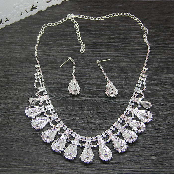Personalized Fashion Female Jewelry Necklace Earrings Two Piece Set
