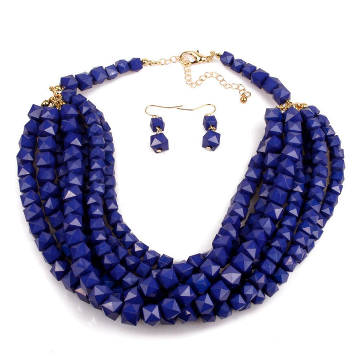 Ladies Jewelry Beaded Fashion Personality Layered Necklace