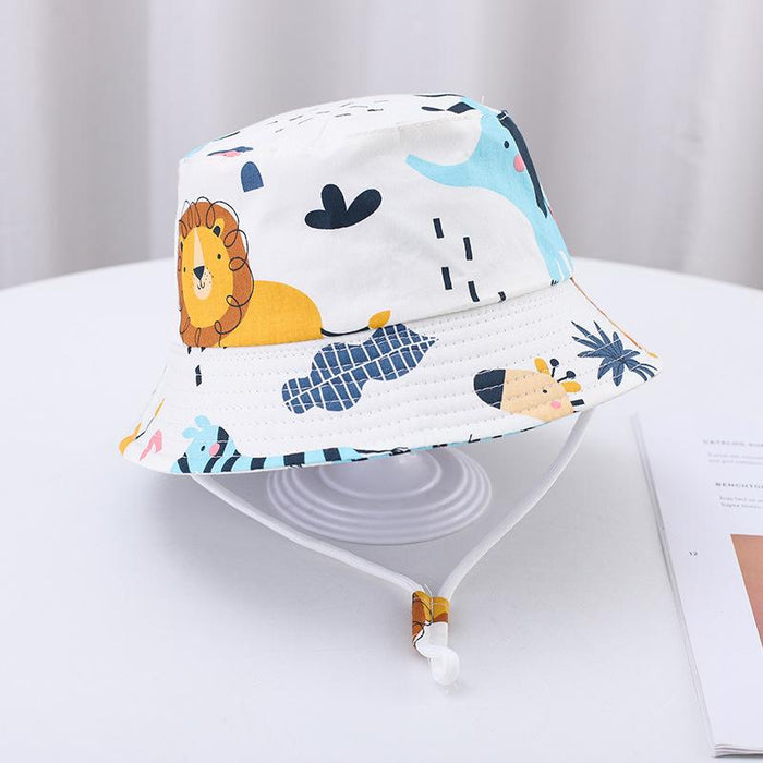 Summer Outdoor Cartoon Print Children's Fisherman Hat