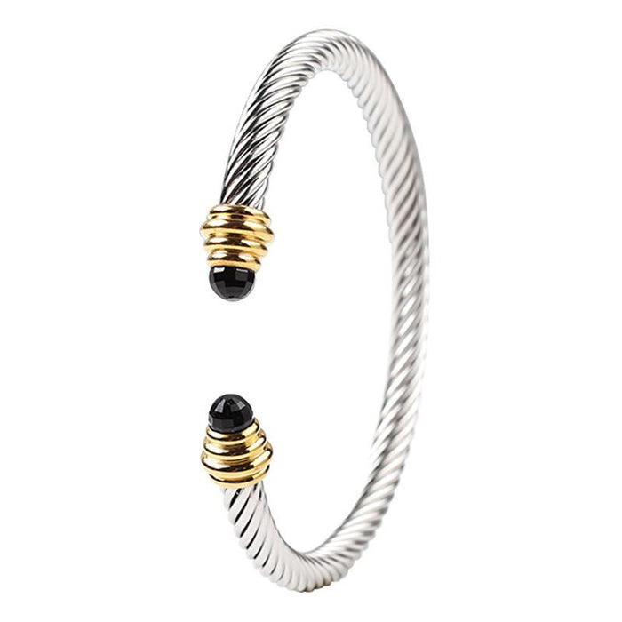 New Adjustable Cable Bracelet Titanium Steel Bracelet Bangle