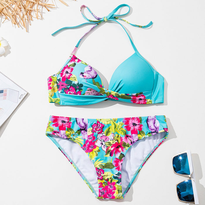 New Split Two-color Stitching Sexy Bikini