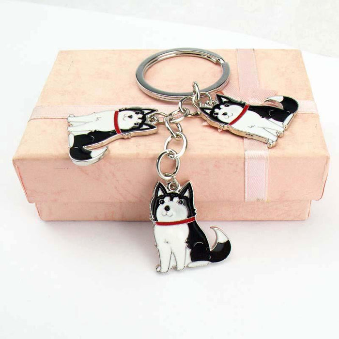 Creative Cartoon Pet Dog Car Key Ring Keychain