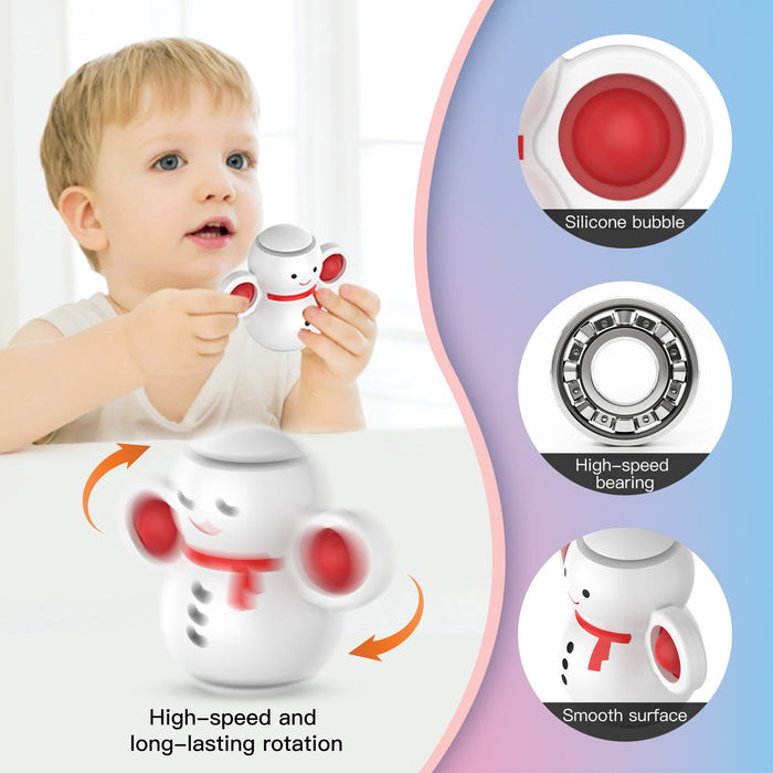 Decompression Pinch Music Spinning Top Bubble Decompression Toys