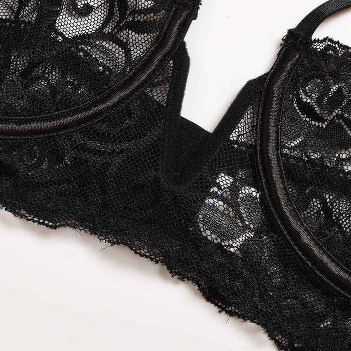 Fashion Lace Underwire Lingerie Push Up Underwear Set