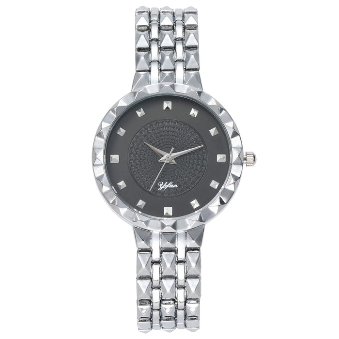Women Watch Rhinestone Steel Quartz Fashion Wristwatch LLZ13889