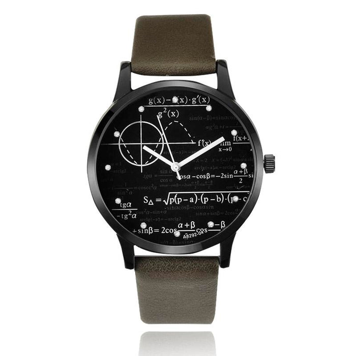 Mens Watch Leather Quartz Fashion Wrist Watch