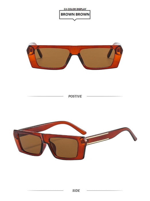 Square small frame sunglasses