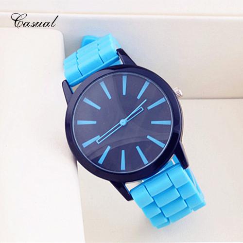 Silicone Watch Geneva Women Quartz Wristwatch