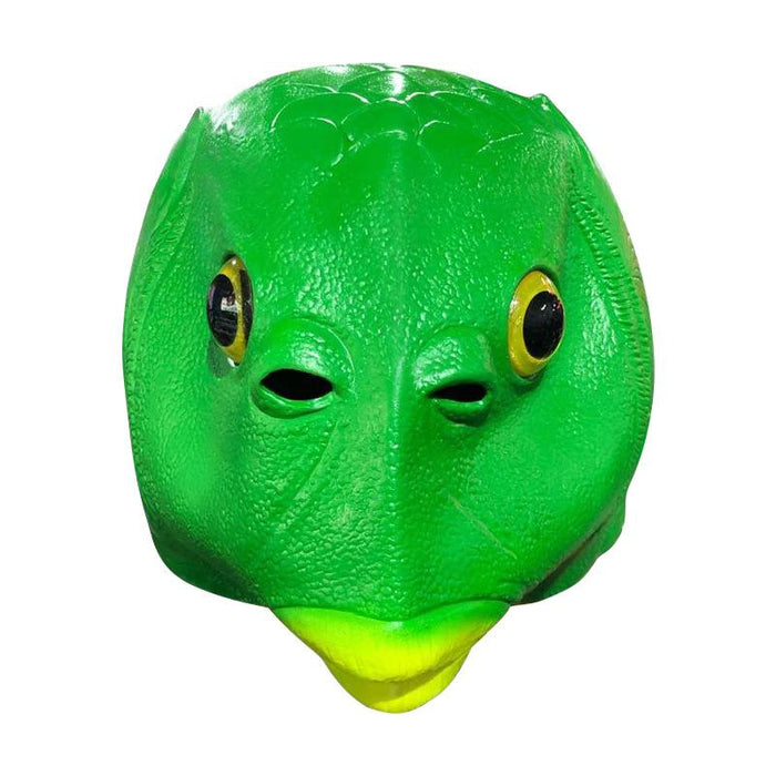 Tricky Green Fish Man Headgear Latex Mask