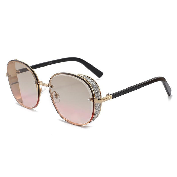 Sunglasses Women's round glasses gradient lens Retro