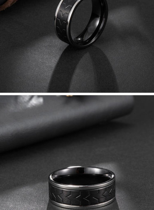 Creative Stainless Steel Men's Ring Titanium Steel Jewelry