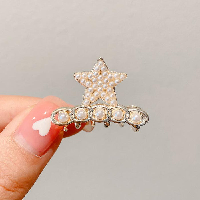 Pearl hair clip bang clip