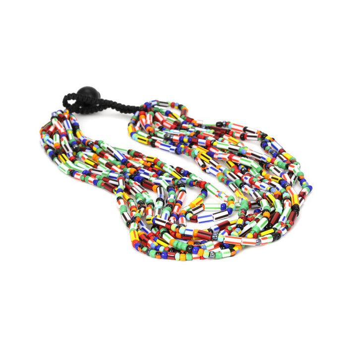 Bohemian color matching Handmade Beaded Necklace