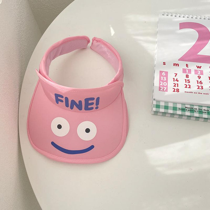 Summer Cute Cat Ears Children‘s Wide Brim Sun Hat