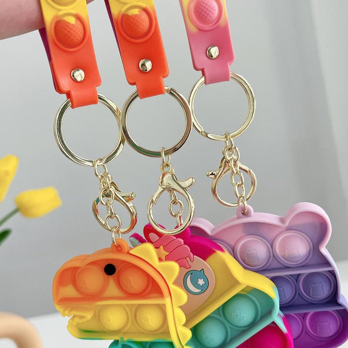 Silicone Waterproof Fruit Decompression Toy Pendant Ornament