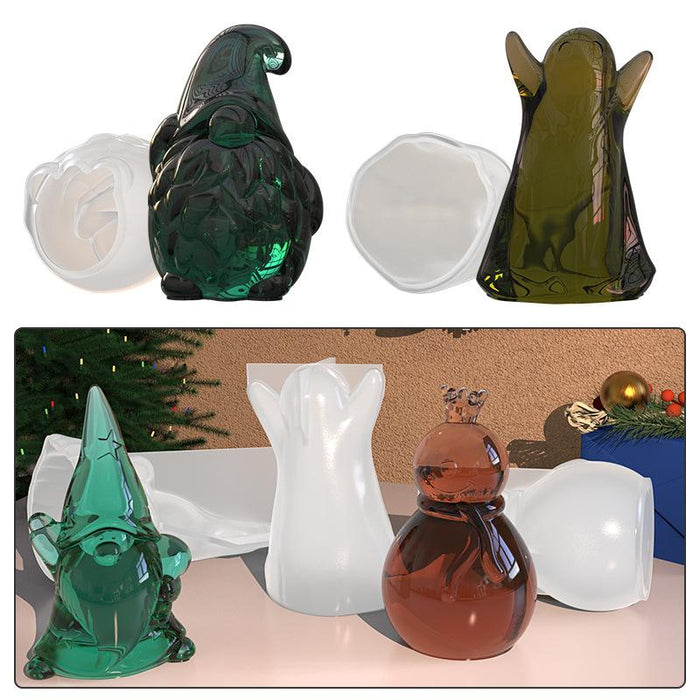 DIY Christmas Scented Candle Ornaments Silicone Mold