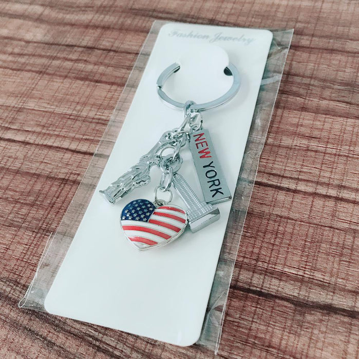 Double Sided 3D Souvenir Love Keychain