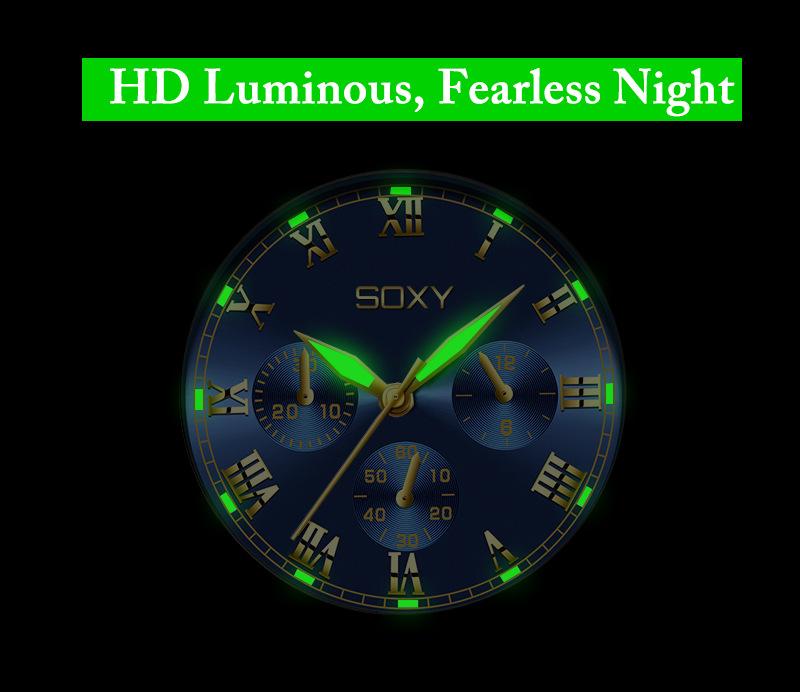 Business Watch Men Steel Metal Band Quartz Wristwatch