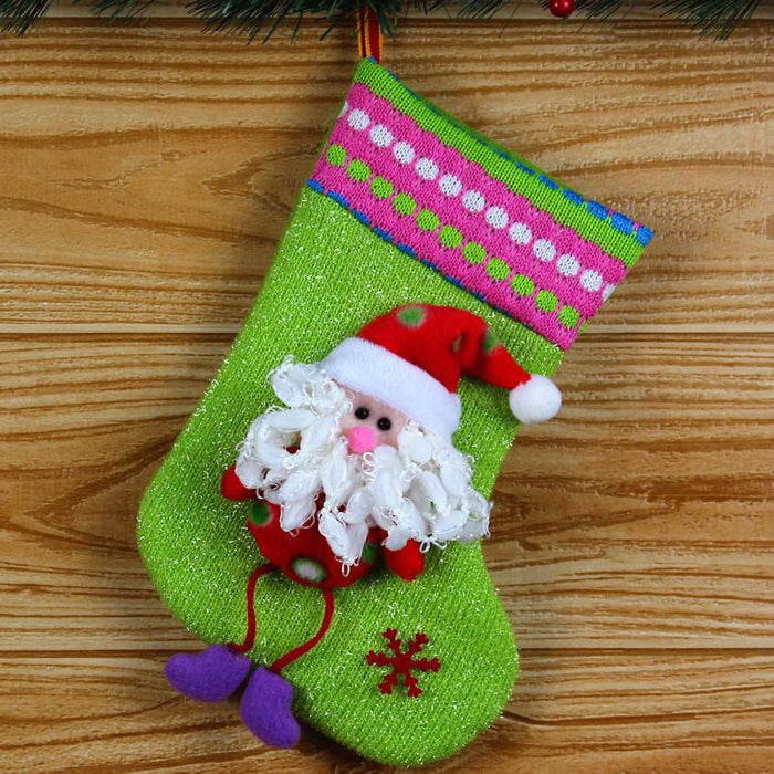 Christmas Tree Decorations Socks Gift Bag