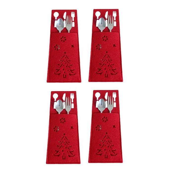 4PCS 44 Styles Christmas Knife and Fork Holder