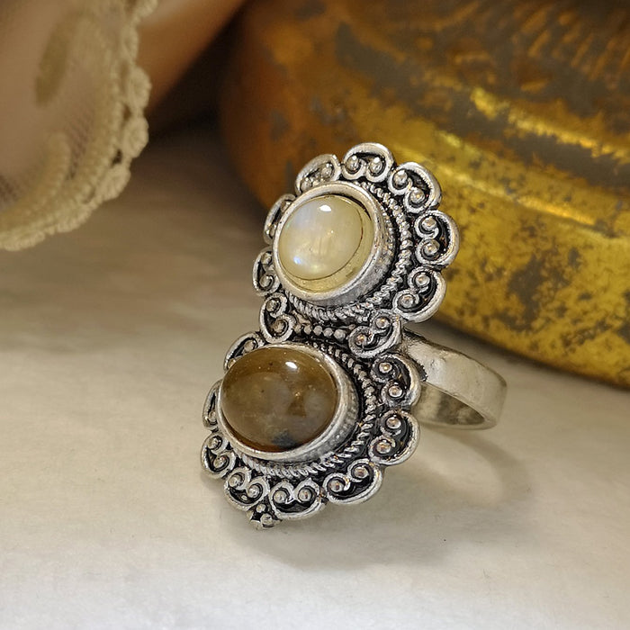 Vintage Ring Female Jewelry Exaggerated Ring