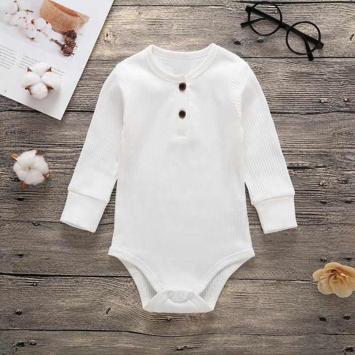 Newborn Clothes Baby Solid Color Romper