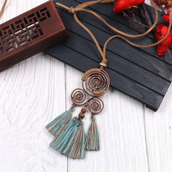 Women's Fashion Alloy Sweater Chain Necklace Jewelry