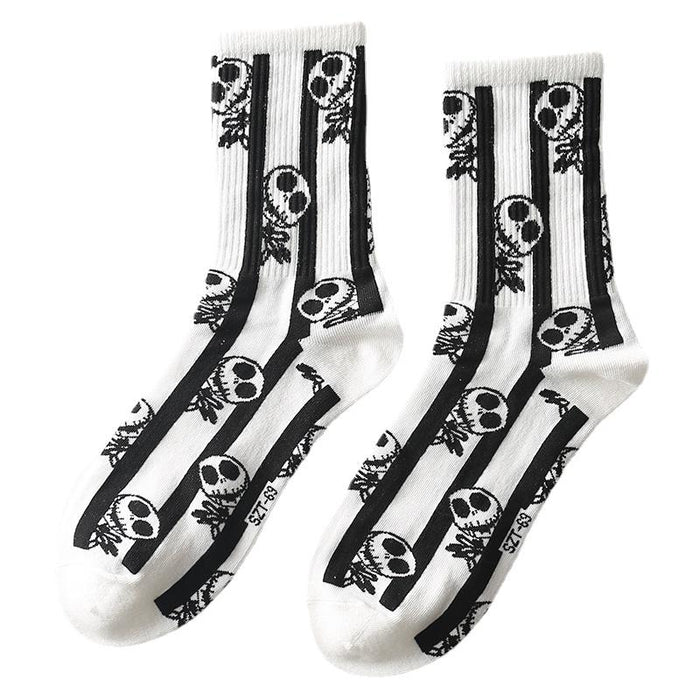 Funny Men Hip Hop Skeleton Socks