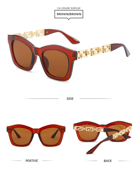 Box Sunglasses stripe Sunglasses tide
