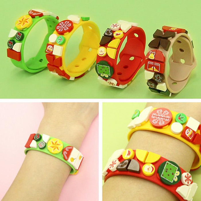 Creative DIY Building Blocks Kids Bracelet Toys For Christmas Gifts