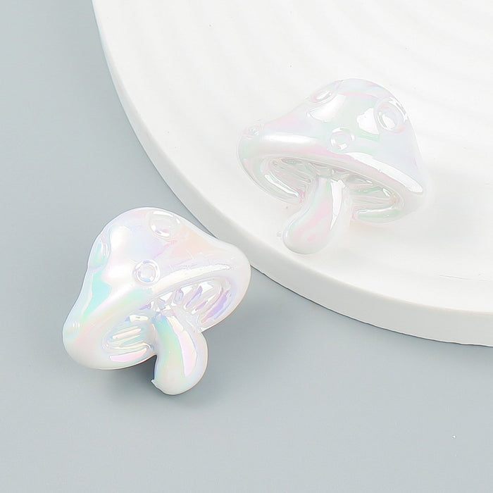 Summer Cartoon Mushroom Glow Design Earrings