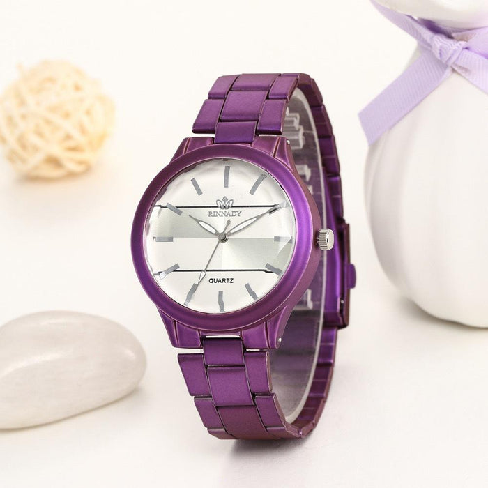 New Stainless Steel Women Wristwatch Quartz Fashion Casual Clock LLZ22221